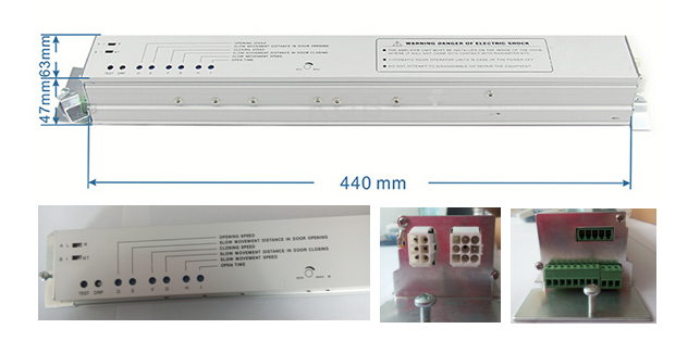 Dispositivo inteligente do controlador para acessórios automáticos da porta em portas deslizantes